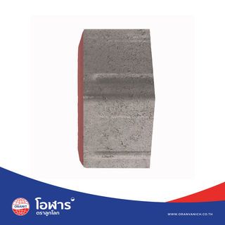โอฬาร บล็อกปูถนน รุ่น ศิลาศร 6x11.4x19.15ซม. สีแดง