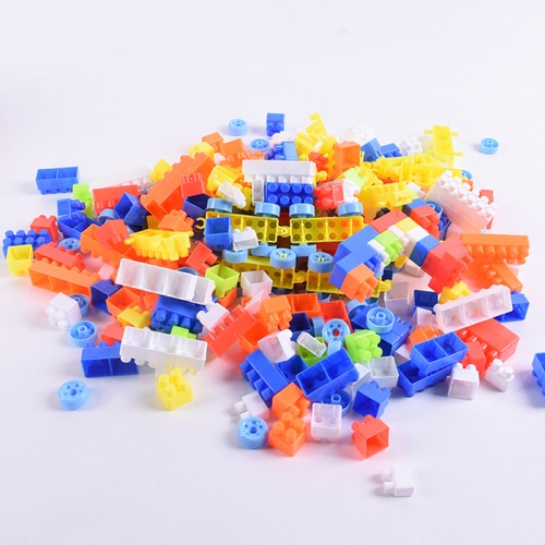 TOYS ชุดตัวต่อกล่องหรรษา 220ชิ้น สีน้ำเงิน #6680-11 (24x18x14ซม.)