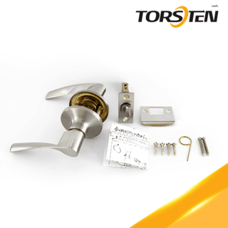 TORSTEN มือจับก้านโยกทางผ่าน รุ่น 801 PS-SN สีซาตินนิเกิล