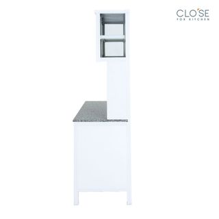CLOSE ชุดครัวสำเร็จรูป ท๊อปหินแกรนิต รุ่น Glory-NT127  ขนาด 120.5 x 53 x 190 ซม. สีขาว