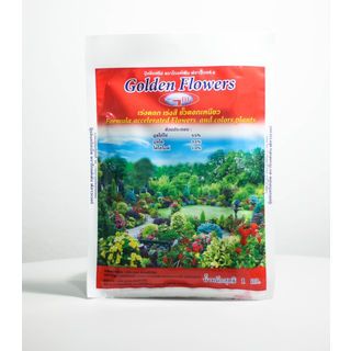 GOLDEN FLOWERS ปุ๋ยอินทรีย์ สูตร เร่งดอก เร่งสี ขั้วดอกเหนียว 1 กก.