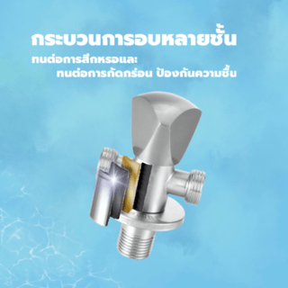 Verno สต๊อปวาล์วทองเหลือง 2ทาง รุ่น  PQS-C12SJ