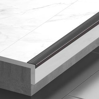 MAC จมูกบันได PVC หน้ากว้าง 45 มม. ยาว 2 เมตร รุ่นDF45-20G1 สีเทาเข้ม