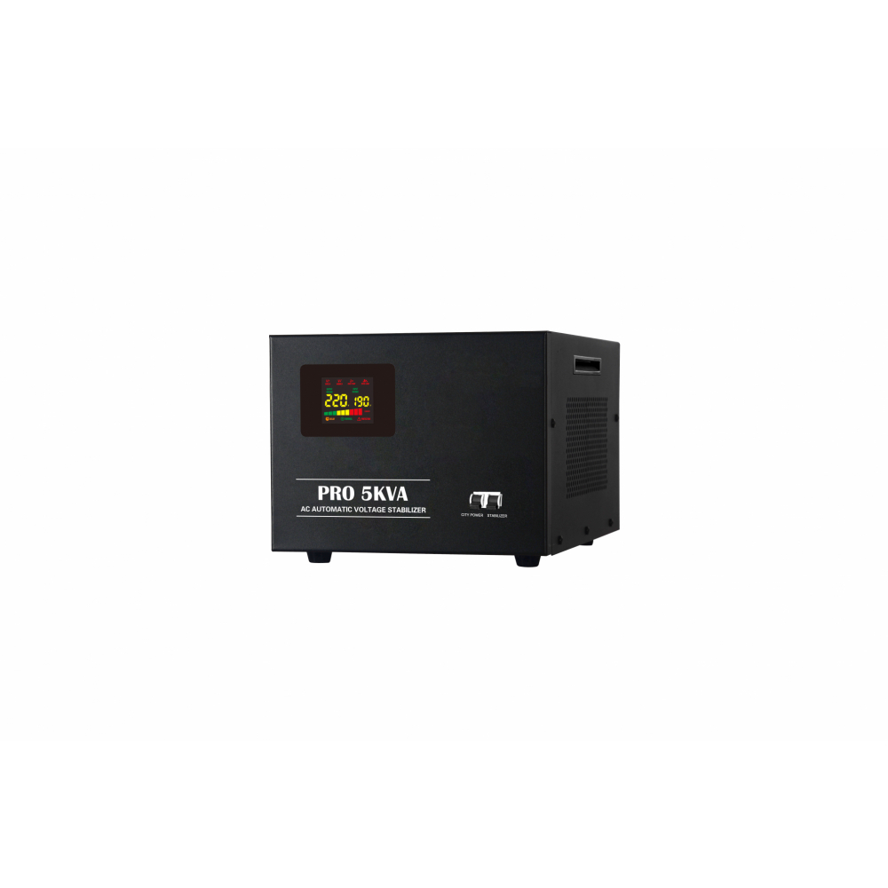 Gentec เครื่องปรับแรงดันกระแสไฟ ขนาด 5000VA รุ่น PRO-5000VA สีดำ