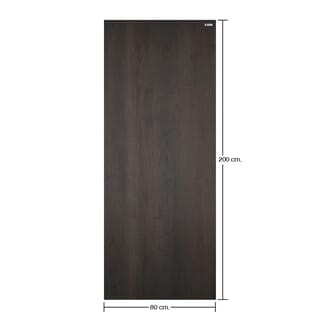 BATHIC ประตู WPC รุ่น แผ่นเรียบ BWP01 ขนาด 80x200 ซม. สีซีซารัสโอ๊ค (เจาะลูกบิด)