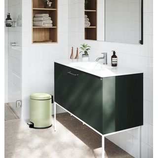 EKO ถังขยะเหล็กเคลือบขาเหยียบทรงกลม 8 ลิตร รุ่น SERENE EK9118P-8MA ขนาด 23.30x28.60x35 ซม. สีเขียวอ่อน