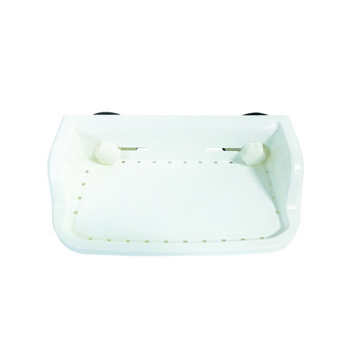 Primo ชั้นวางติดผนังพลาสติก รุ่น WA-04 ขนาด 16x30x6.5 ซม. สีขาว