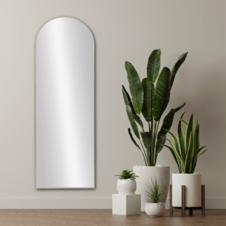 Nice กระจกมีกรอบอะลูมิเนียม รุ่น แอนนิก้า-ซิลเวอร์ ขนาด 50x160 ซม. สีเงิน 