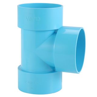 VAVO สามทางตั้งฉาก บาง 3 นิ้ว(80) สีฟ้า