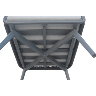 SUMMER SETเก้าอี้ outdoor อลูมิเนียม Similan ขนาด 76x80x71 ซม. สีเทาอ่อน