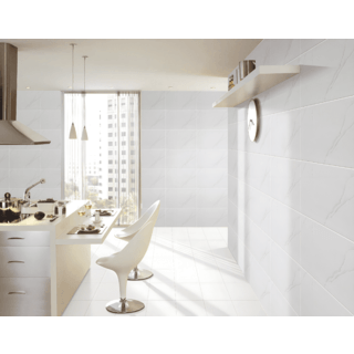 Marbella กระเบื้องเซรามิคปูผนัง 10x16 นิ้ว รุ่น เบลล่า ไวท์ 911 (N)A Gloss (15P)