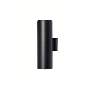 EILON โคมไฟติดผนังโมเดิร์น ทรงกระบอกกลม 2*E27 ขนาด 14.5*14.5*36 cm IP65 MVW002W-L360（B) สีดำ
