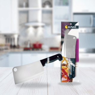KIWI มีดสับ ด้ามพลาสติกสีดำ 7 นิ้ว