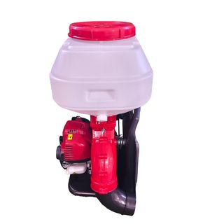 TUF เครื่องพ่นปุ๋ยและเมล็ด เครื่องยนต์ 4 จังหวะ 1.2 แรงม้า รุ่น3WF-3A 26 ลิตร สีแดงขาว