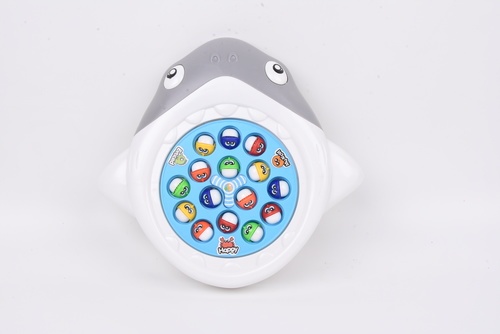 TOYS ชุดของเล่นบ่อตกปลาอัตโนมัติ(15ตัว)ทรงปลาฉลาม#9989-1 ขนาด32x4.7x29ซม.คละสี