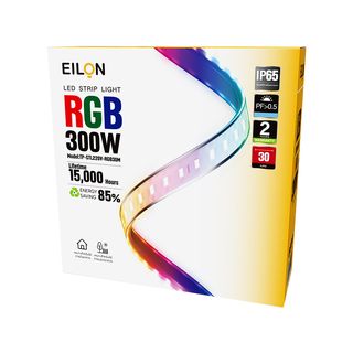 EILON ชุดไฟแอลอีดีเส้นริบบิ้น 2835/120LED 8.5*14.5mm 300W 220V RGB รุ่น TP-STL220V-RGB30M ยาว 30M