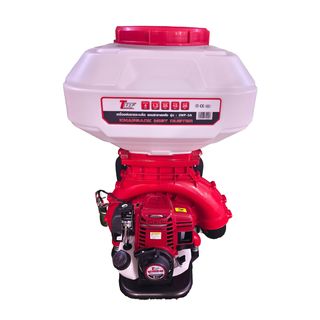 TUF เครื่องพ่นปุ๋ยและเมล็ด เครื่องยนต์ 4 จังหวะ 1.2 แรงม้า รุ่น3WF-3A 26 ลิตร สีแดงขาว