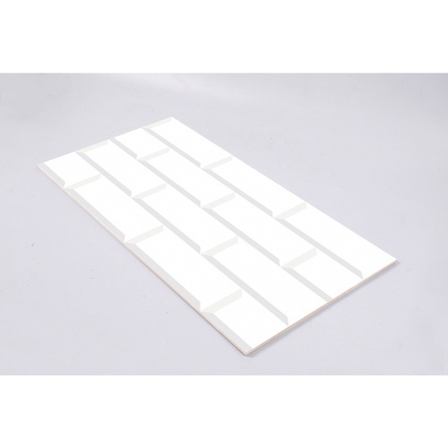 Marbella กระเบื้องเซรามิคปูผนัง 10x16 นิ้ว รุ่น บริค-ไวท์ SRE2509 (N) Gloss (15P)