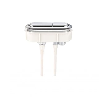 Verno ชุดปุ่มกดชำระทรงแคปซูล 2 ระบบ รุ่น PQS-C2424C  ขนาด 100x30 มม. 