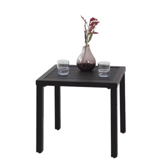 SUMMER SET โต๊ะ outdoor อลูมิเนียม Laemchabang ขนาด 45x45x50 ซม. สีดำ