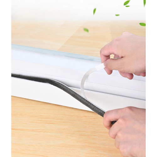 PROTX ซีลประตูหน้าต่าง (ขน) ชนิดเทปกาว 4HKJ001-GR 7x7มม.x3ม. สีเทา