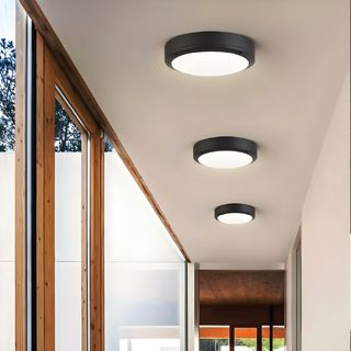 EILON ดาวน์ไลท์ LED แบบลอยหน้ากลม 8 นิ้ว 18W รุ่นTP-CDW-SB-18DL แสงเดย์ไลท์ สีดำ