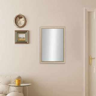 Nice กระจกมีกรอบทรงเหลี่ยม (PS) รุ่น โอซาก้า ขนาด 40x60 ซม. สีไม้ธรรมชาติ 