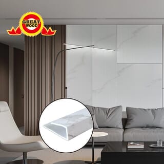 GREAT WOOD ยูคลิปPVC รุ่นGPPVC3.7-7-EB ขนาด 2.7x290x1.3 ซม. White 713105-2