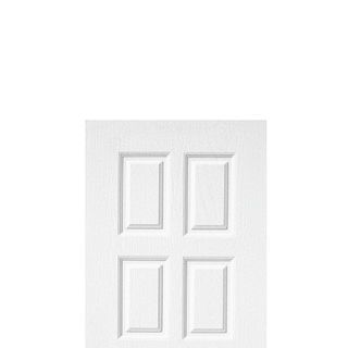 WELLINGTAN ประตูยูพีวีซีบานทึบ 8ฟัก REVO WNR003 80x200ซม. สีขาว (เจาะรูลูกบิด)