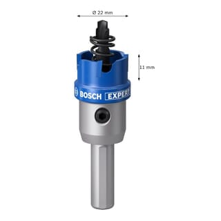 BOSCH โฮลซอว์ เจาะสเตนเลส/เหล็ก TCT ขนาด 22 mm. รุ่น Expert