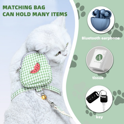 DUDUPETS สายจูงสัตว์เลี้ยง รุ่น S01-Mขนาด9.5X10X120ซม.สีเขียว