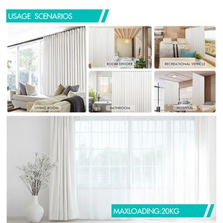 DAVINCI Runner  (curtain rod DAVINCI ตัวเลื่อน (อุปกรณ์เสริมรางผ้าม่านสำเร็จรูป) รุ่น Liona ขนาด 1.5x1.25x2.3 ซม. สีขาว 