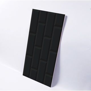 Marbella กระเบื้องเซรามิคปูผนัง 10x16 นิ้ว รุ่น บริค-แบล็ค SRE2510 Gloss (15P)