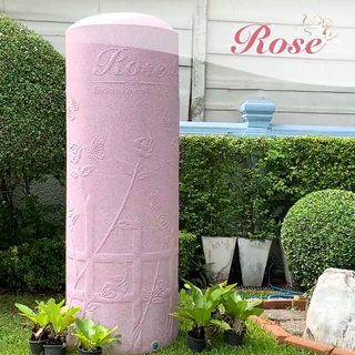 WAVE ถังเก็บน้ำบนดินลายแกรนิตทรงสูง ปลอดตะไคร่ ยับยั้งแบคทีเรีย ขนาด 400L รุ่น Rose คละสี