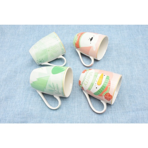 AILO แก้วเซรามิค 8 ซม. 350 มล. SNOW-05 สีขาว