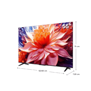 TCL UHD Google TV ขนาด 55 นิ้ว รุ่น 55V6B สีดำ