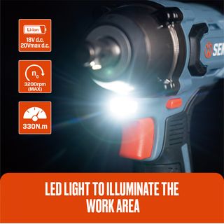 SENIX บล็อคกระแทกไร้สาย Brushless 17มม. 20V(Max) (พร้อมแบตเตอรี่ 2.0Ah 1 ก้อน) รุ่น PDWX2-M2-EU สีน้ำเงิน - ดำ