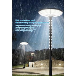 EILON โคมไฟสนาม UFO โซลาร์เซลล์ พร้อมรีโมท 300W รุ่น ETYN-HBD55-300W แสงคูลไวท์ (เฉพาะตัวโคม)