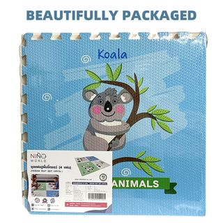 NINO WORLD ชุดแผ่นปูพื้นจิ๊กซอว์ Dino (4 แผ่น) PD-01-4 ขนาด 60x60x1.2 cm.