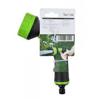 Tree O Plus ปืนฉีดน้ำแบบควบคุมด้วยนิ้วหัวแม่มือปรับ9รูปแบบ รุ่นGLB-623029-0 สีเขียวดำ