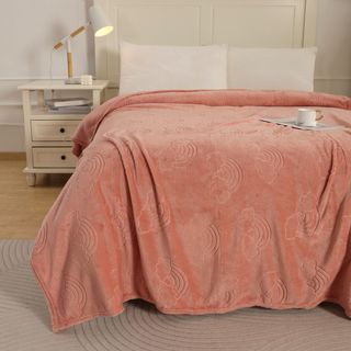 Truffle ผ้าห่ม รุ่น Yuna-04 ขนาด 150x200 ซม. สีส้ม