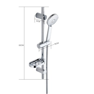 VERNO ชุดฝักบัว 3ระบบ พร้อมราวเลื่อน รุ่น TM-1078