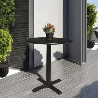 SUMMER SET โต๊ะ outdoor อลูมิเนียม Munnork ขนาด 60x60x75 ซม. สีดำ