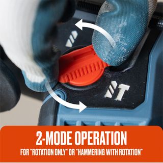 SENIX สว่านโรตารี่ไร้สาย Brushless 17 มม. 20V(Max) (พร้อมแบตเตอรี่ 4.0Ah 2 ก้อน) รุ่น PDRX2-M2-EU สีน้ำเงิน - ดำ