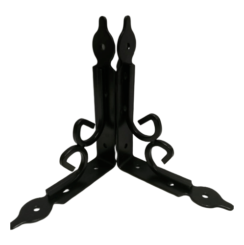 ฉากรับชั้นเหล็ก  PQA-TJ2008 14*2.5*11cm สีดำ