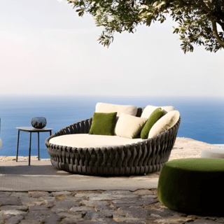 SUMMER SET โซฟา outdoor อลูมิเนียม 2ที่นั่ง Andaman ขนาด 160x120x72 ซม.สีขาว