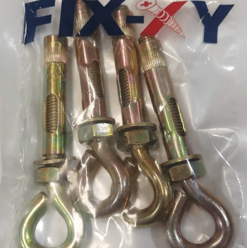 พุคเหล็กห่วงกลม M10 รุ่น EH-011 (4ชิ้น/แพ็ค) FIX-XY