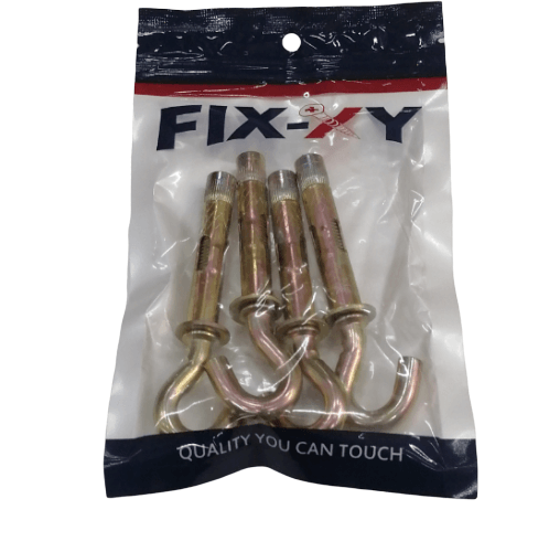 พุคตะขอเหล็ก M10 รุ่น EH-015 (4ชิ้น/แพ็ค) FIX-XY