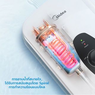MIDEA เครื่องทำน้ำอุ่น ขนาด 4500 วัตต์ รุ่น MWH-45QTH(W) สีขาว