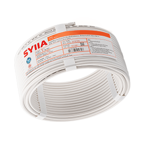 SYLLA สายไฟ 60227 IEC01 THW 1x4 Sq.mm.100m. สีขาว